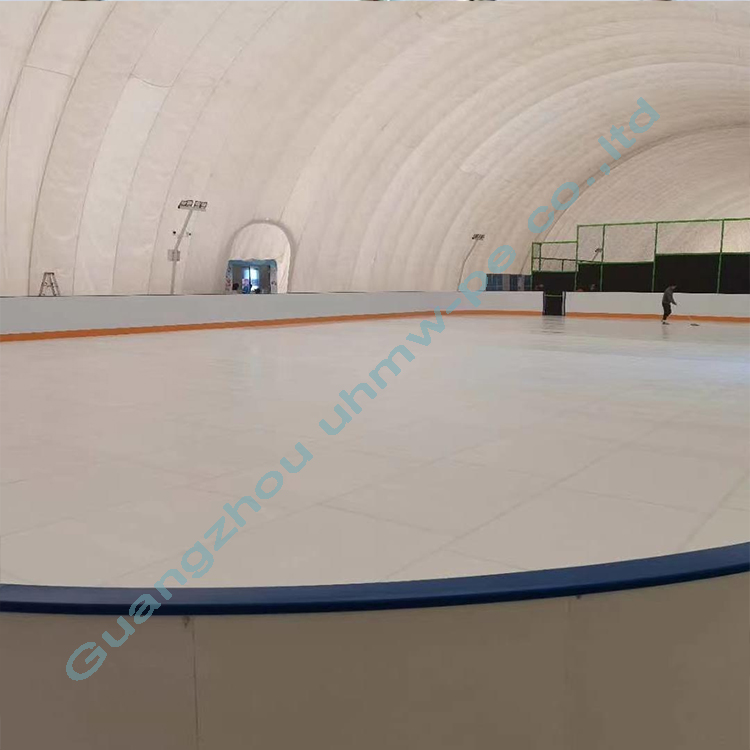 Synthetic Self Lubricating Ice Sheets